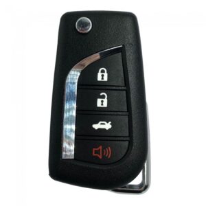 Xhorse VVDI XKTO12EN Toyota Type Universal Flip Wired Remote 4 Buttons